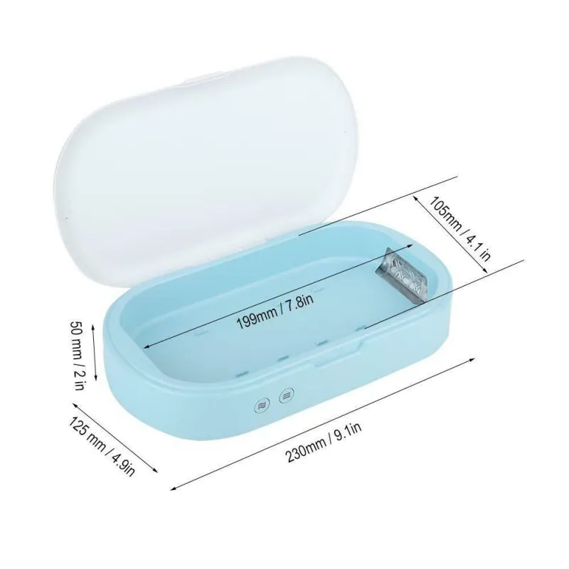New 5V Double UV Phone Sterilizer Box Jewelry Phones Cleaner