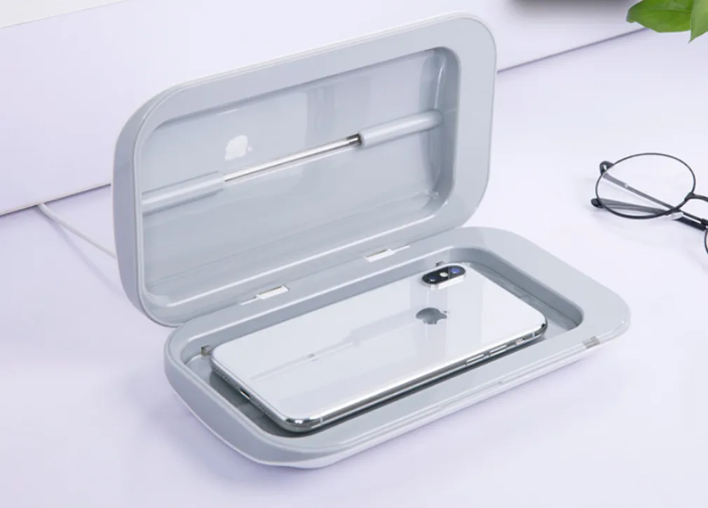 New 5V Double UV Phone Sterilizer Box Jewelry Phones Cleaner