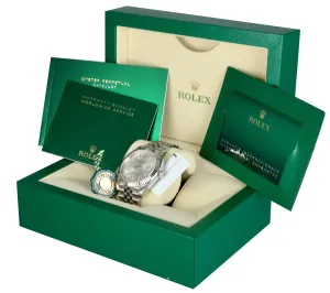 NEW MARCH 2021 Rolex DateJust 41 Silver Steel Fluted Jubilee 41mm Date 126334