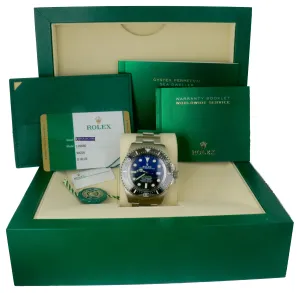 NEW NOV 2019 STICKERED Rolex Sea-Dweller Deepsea James Cameron Blue Black 126660