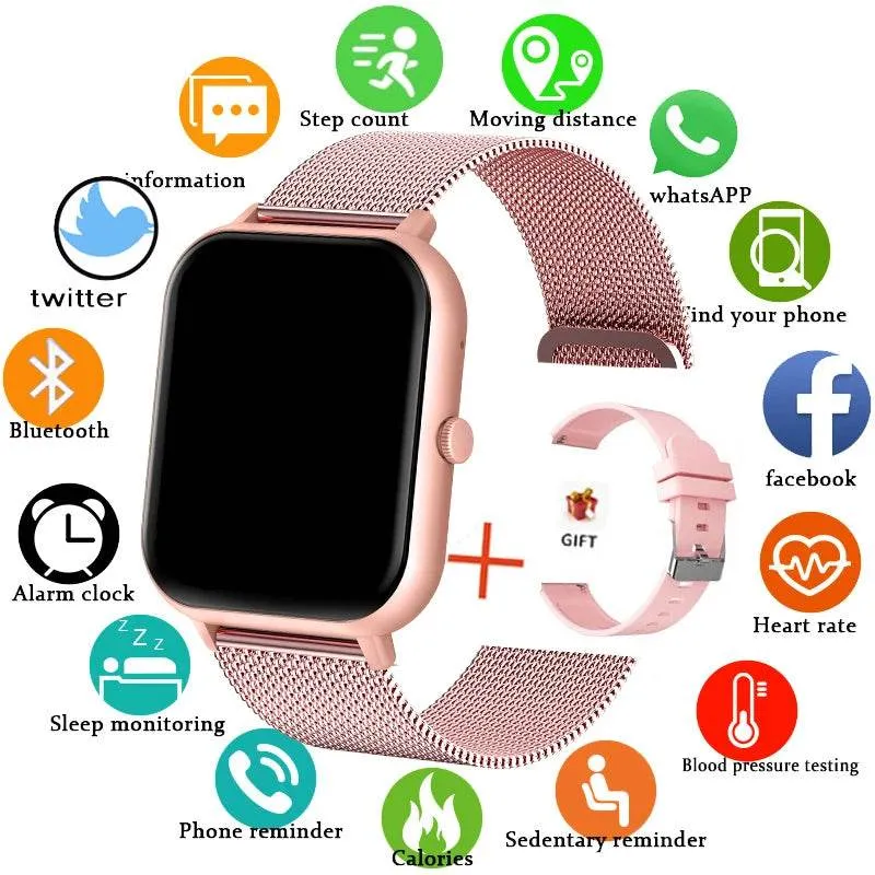 New Smart Watch Women Bluetooth Call Watch Fitness Tracker Waterproof Sport Smart Clock Fashion Ladies Men Smartwatch Woman