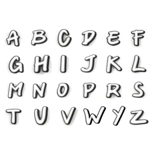 Nimix ALPHABETS White & Black Large