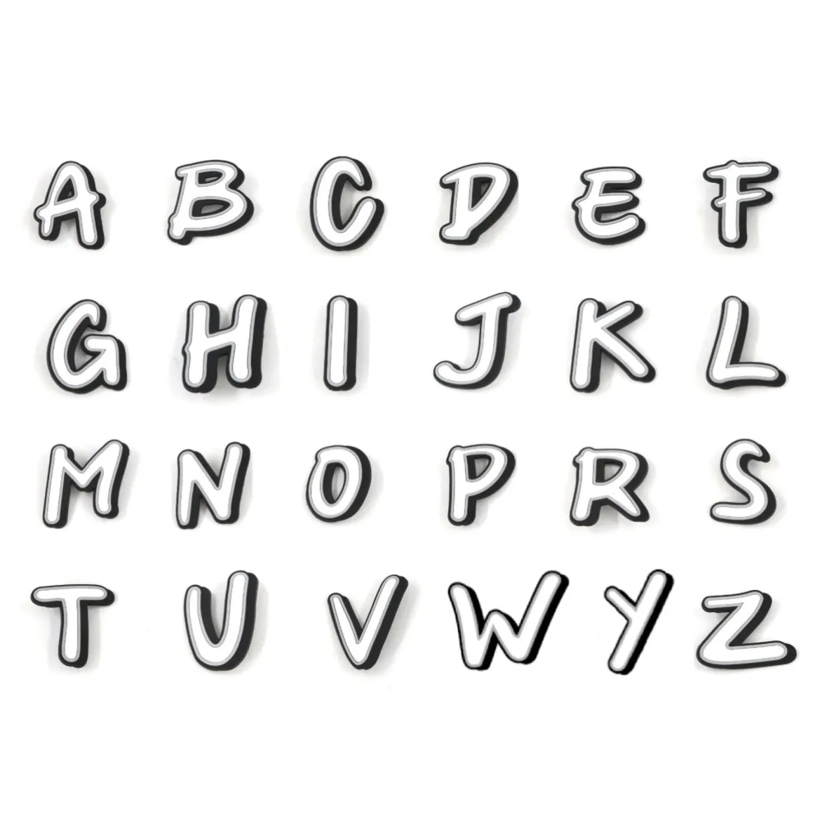 Nimix ALPHABETS White & Black Large