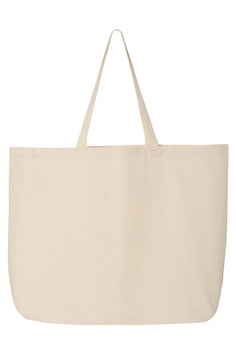 No Shelf Control Canvas Jumbo Tote