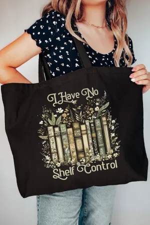No Shelf Control Canvas Jumbo Tote