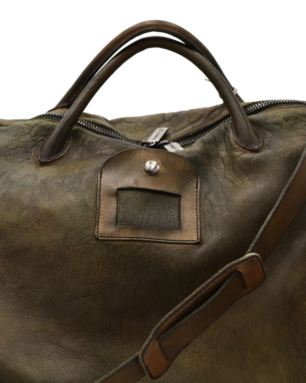 Numero 10 Monzeglio Washed Green Duffel Bag