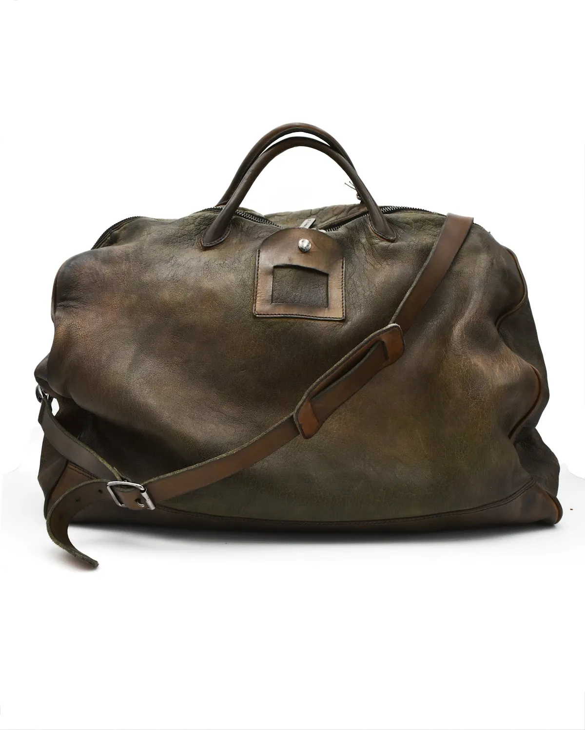 Numero 10 Monzeglio Washed Green Duffel Bag