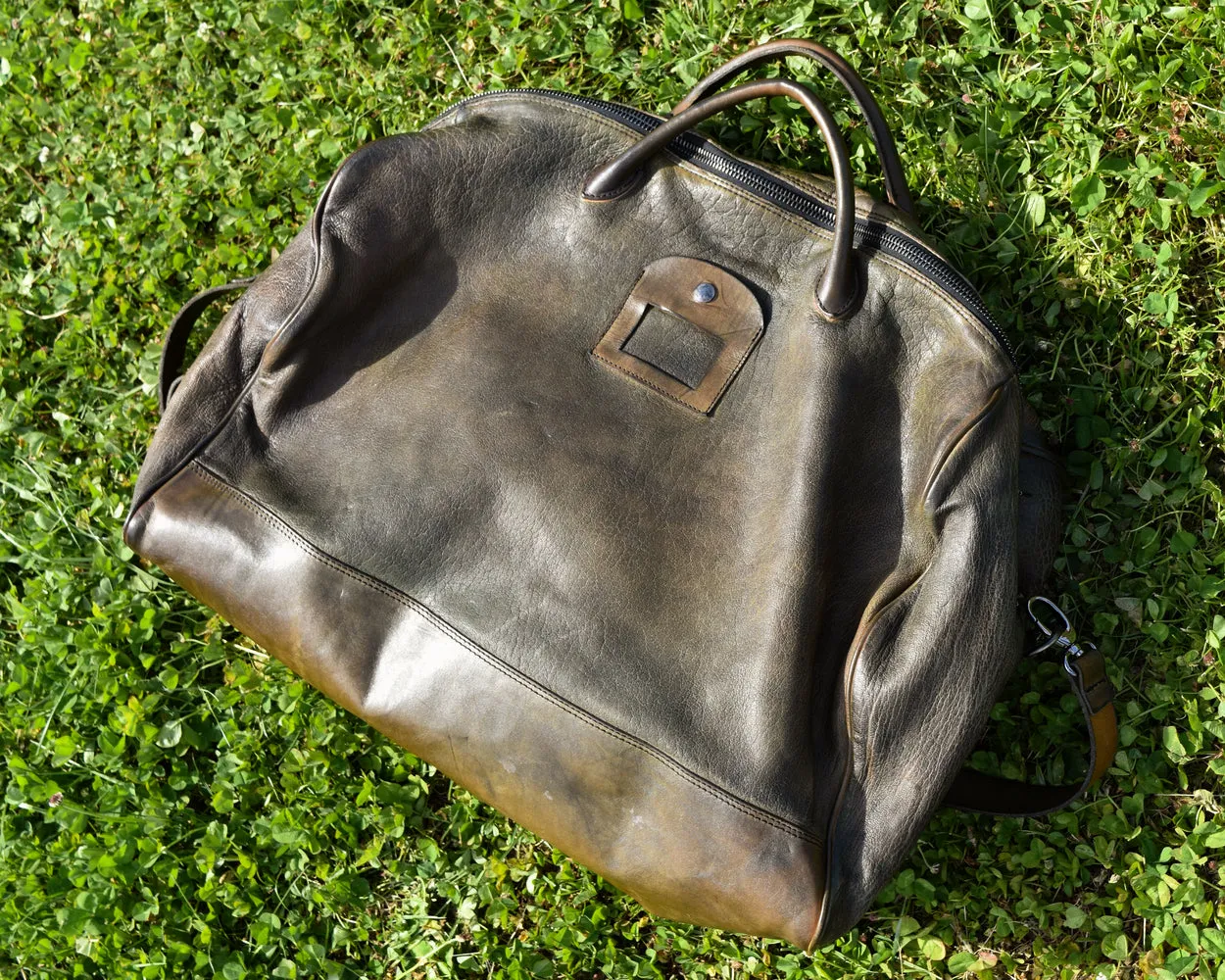 Numero 10 Monzeglio Washed Green Duffel Bag