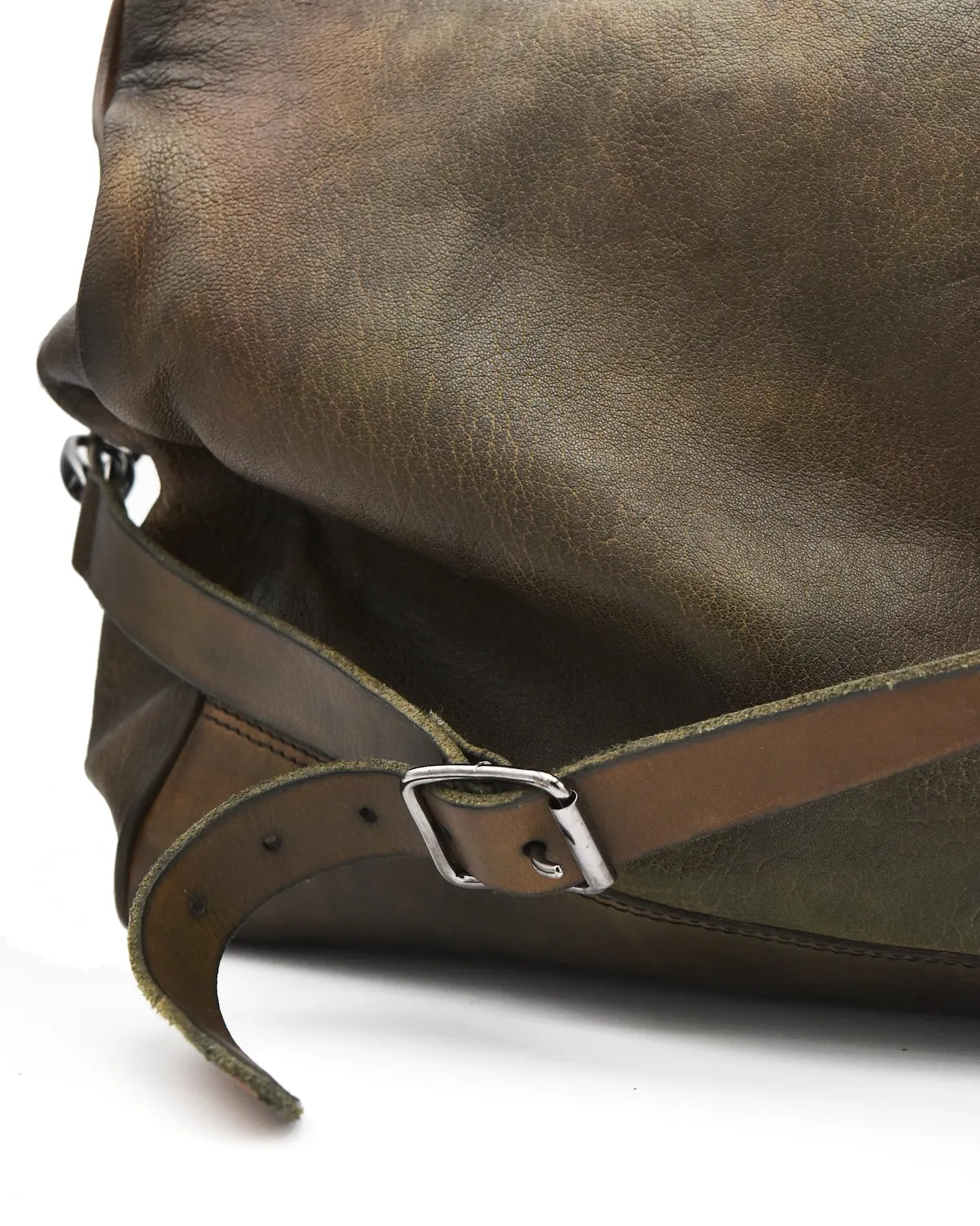 Numero 10 Monzeglio Washed Green Duffel Bag