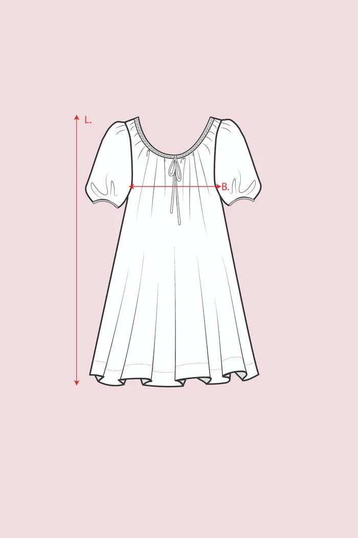 Oak Meadow - Sundress in French Blue Ditsy