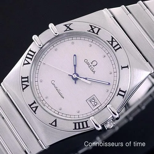 Omega Constellation Mens Bracelet Watch, Quartz, Date, 35mm - Brushed Stainless Steel
