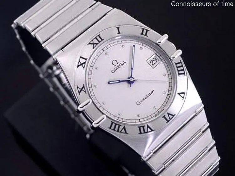 Omega Constellation Mens Bracelet Watch, Quartz, Date, 35mm - Brushed Stainless Steel