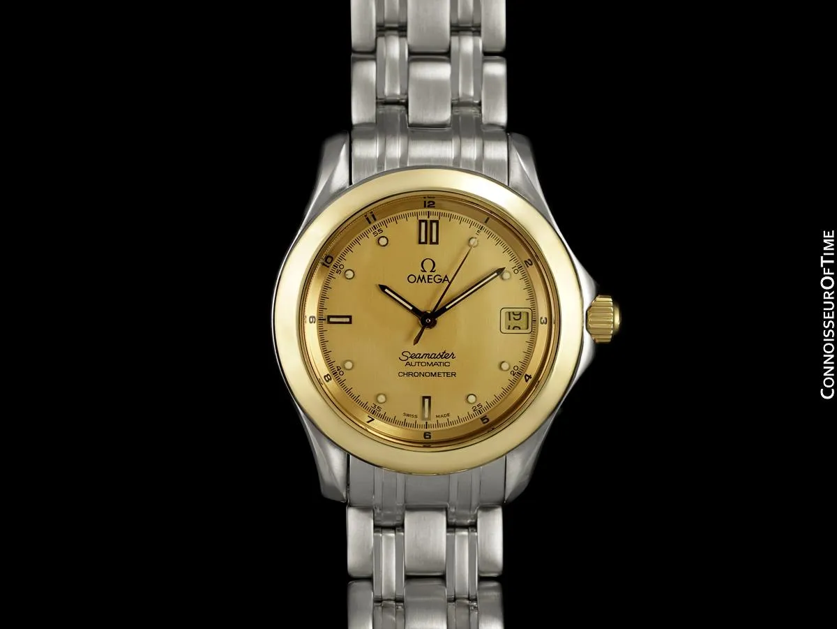 Omega Seamaster 120M Professional Divers Mens Automatic Chronometer Steel & 18K Gold Watch - Boxes