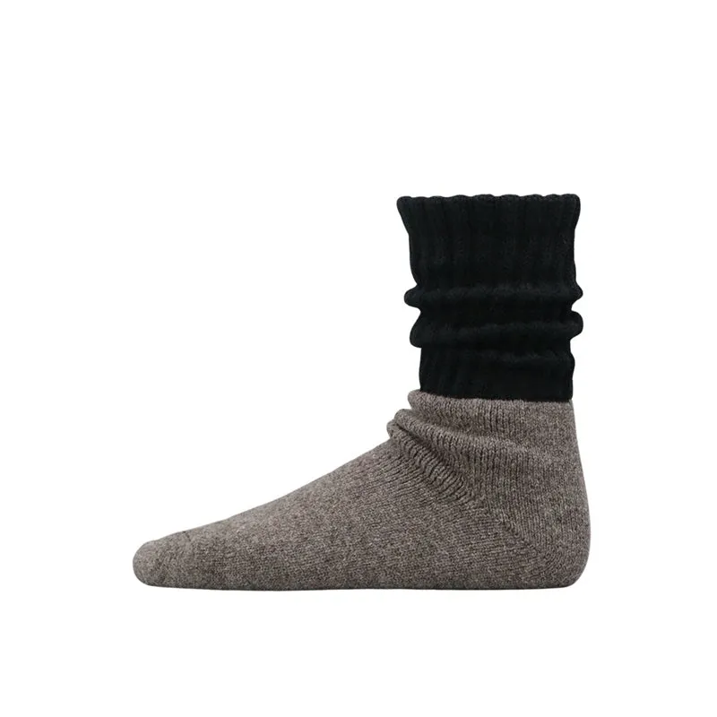 Organic Cotton Ribbed Washable Wool Socks