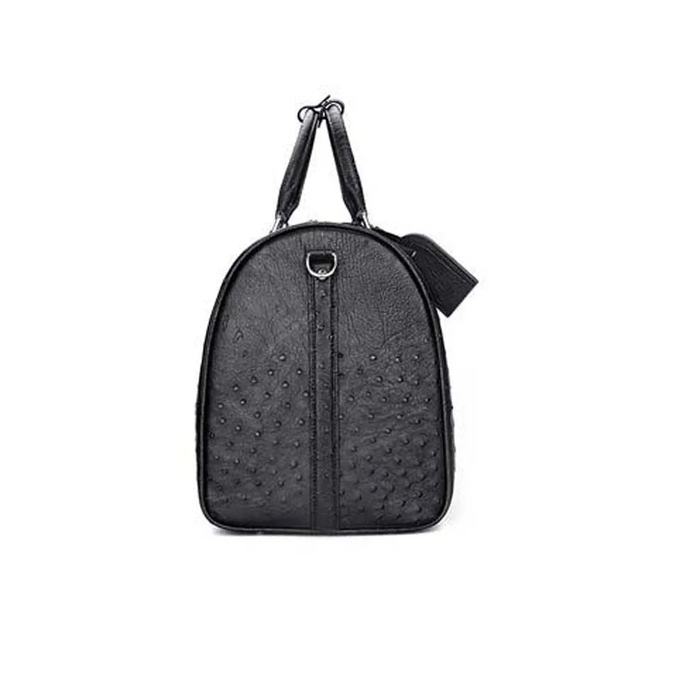 Ostrich Leather Travel Bag