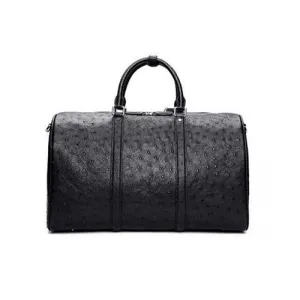 Ostrich Leather Travel Bag