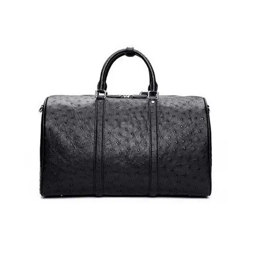 Ostrich Leather Travel Bag