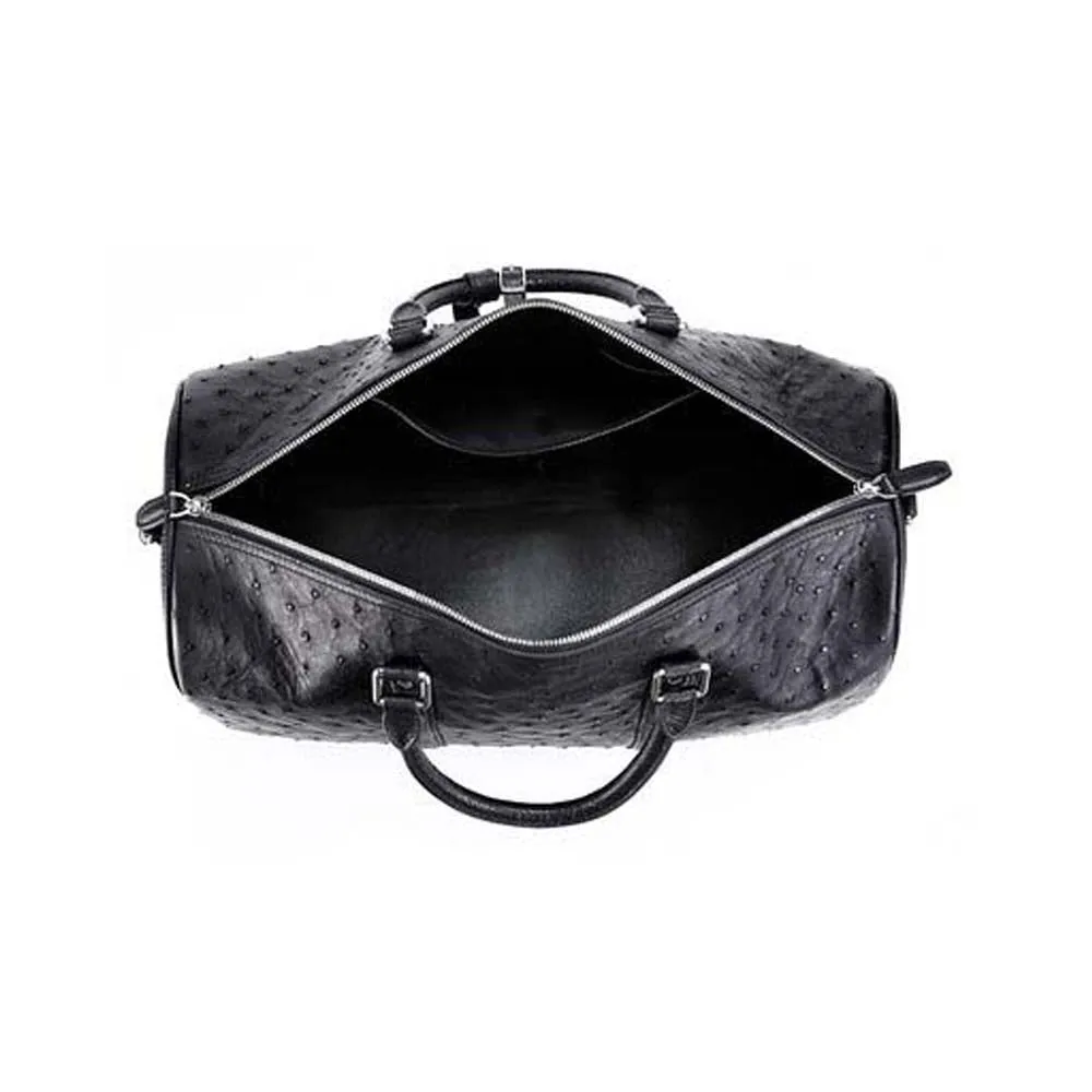 Ostrich Leather Travel Bag