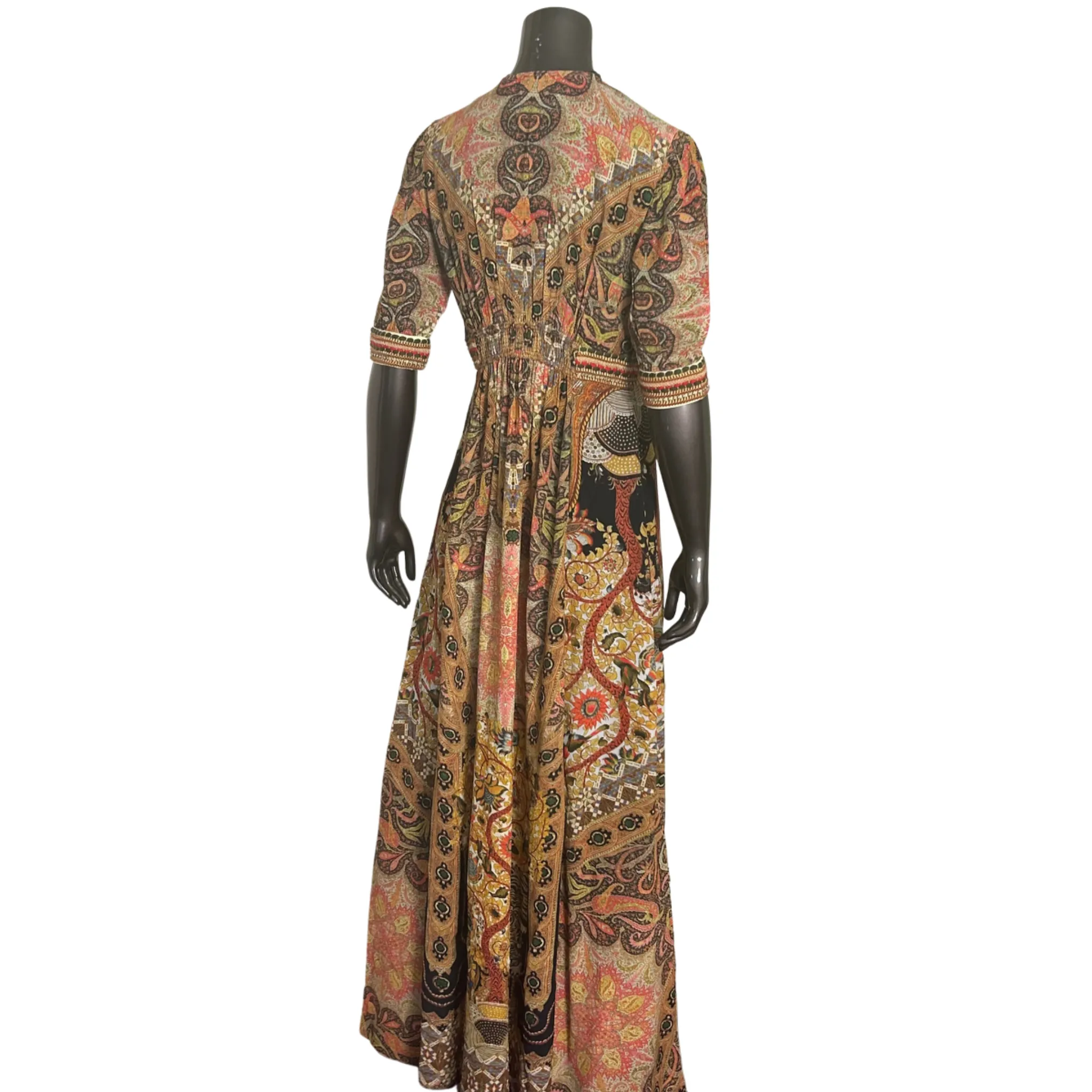 Paisley V-Neck Tunic Dress - Shelly