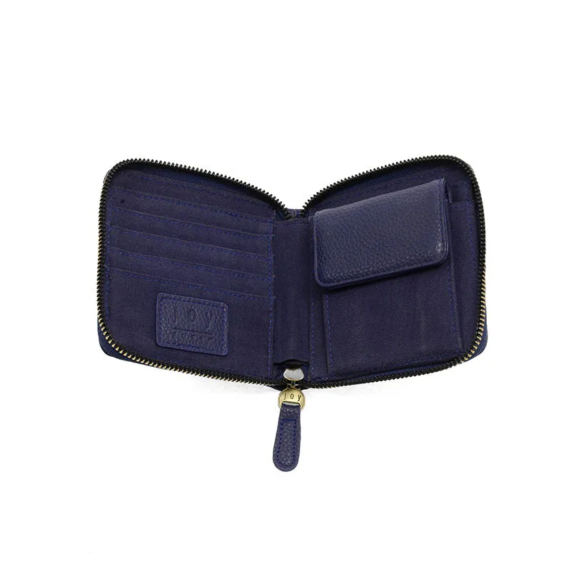Palmer Square Zip Around Wallet in Navy