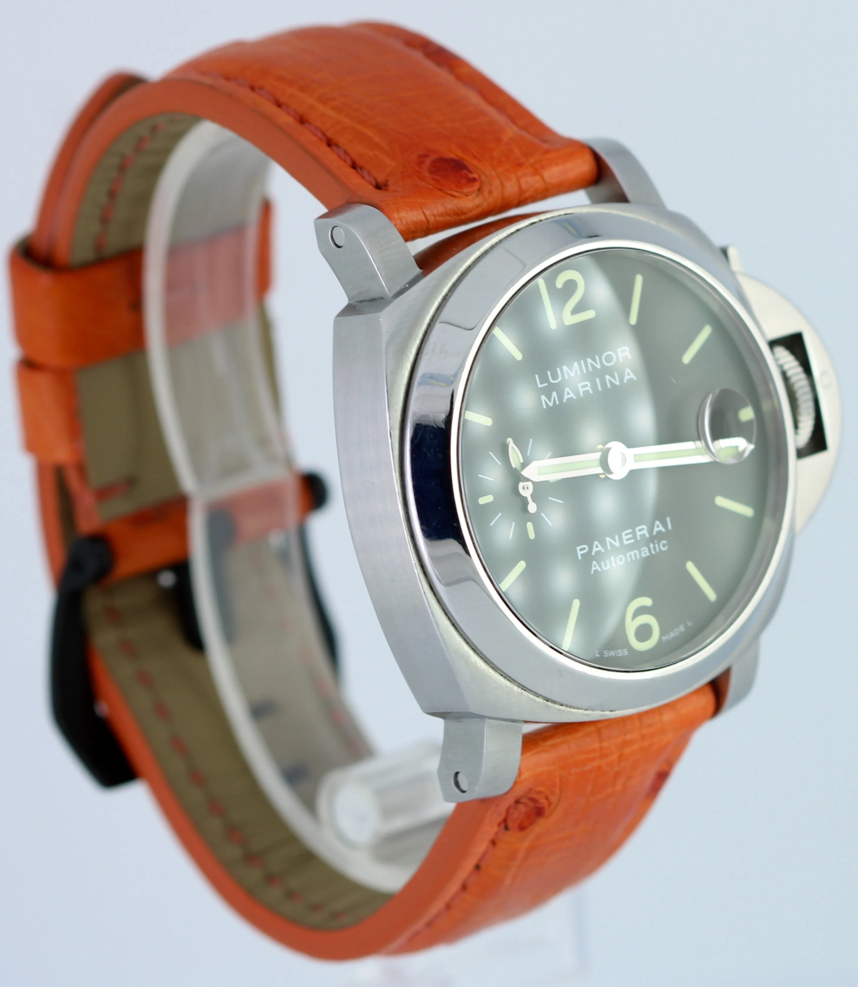 Panerai PAM 48 Luminor Marina Date Stainless Steel 40mm Automatic Watch PAM00048