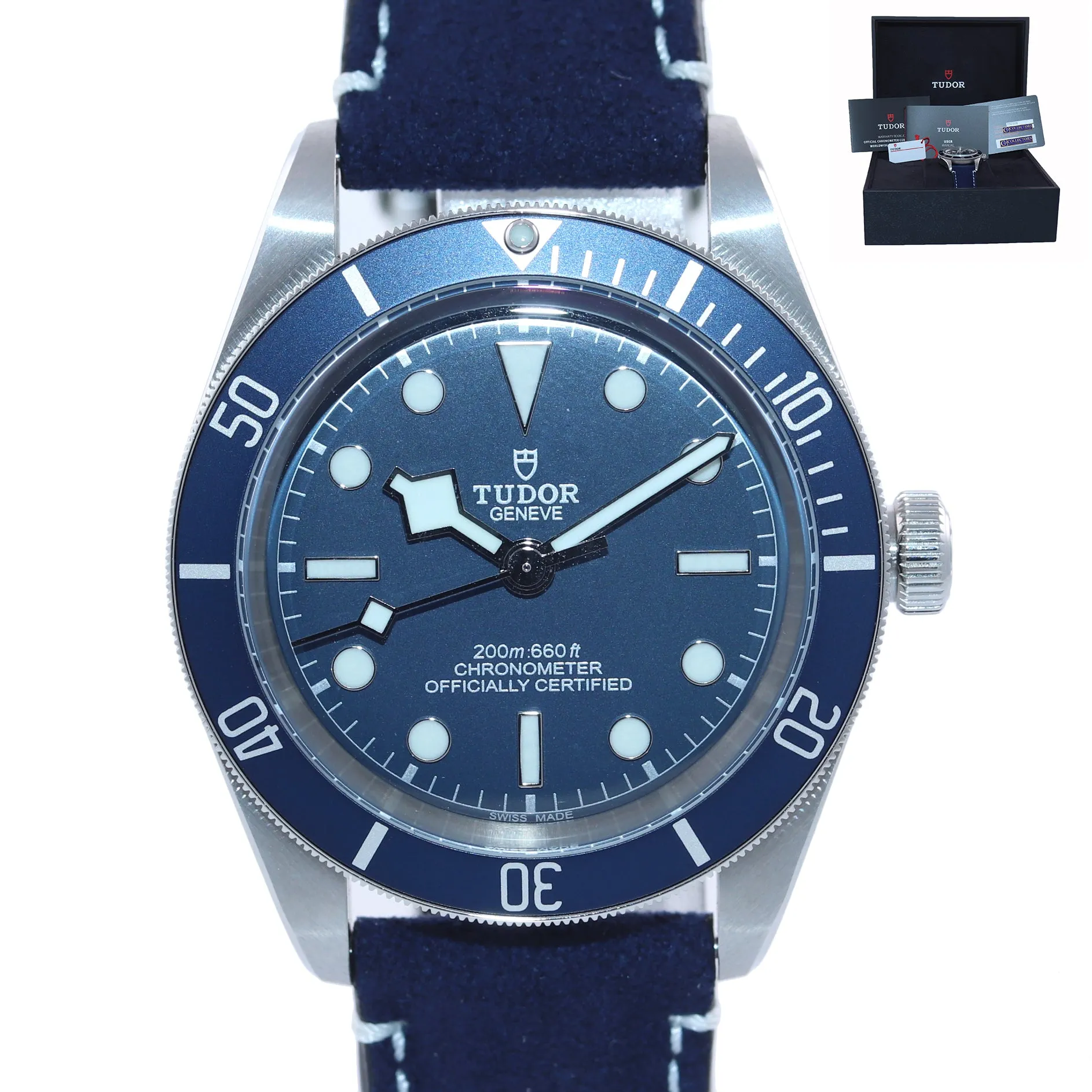 PAPERS NOVEMBER 2020 Tudor Black Bay Fifty Eight 58 BLUE Steel Watch 79030b Box