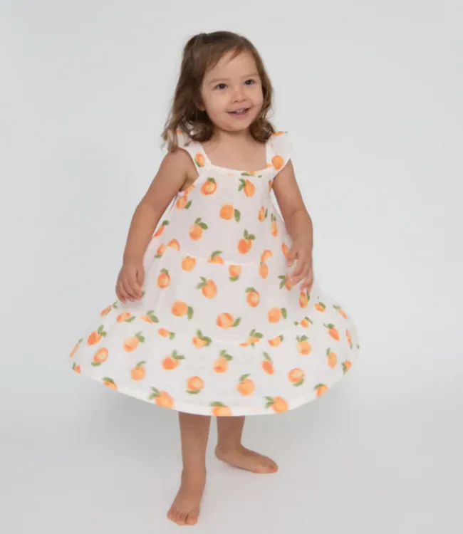 Peaches Twirly Sundress