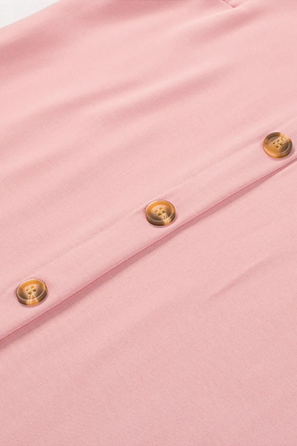 Pink Buttoned Slip Dress