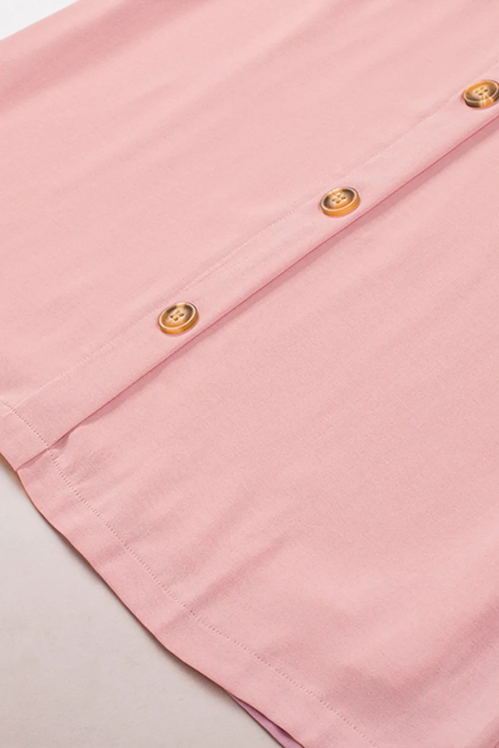 Pink Buttoned Slip Dress
