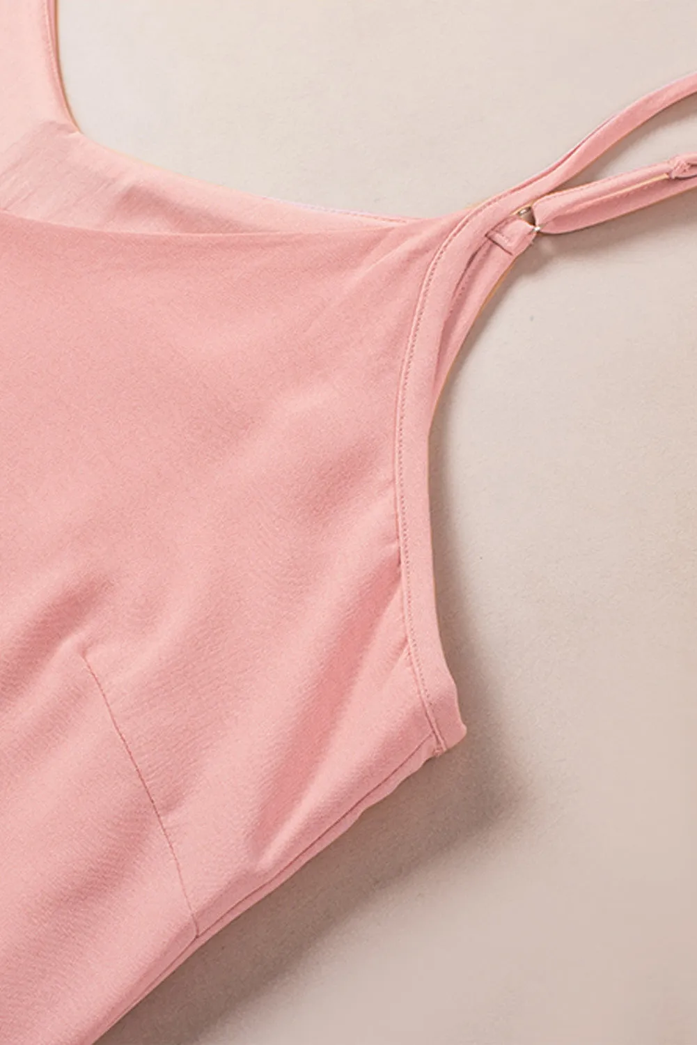 Pink Buttoned Slip Dress