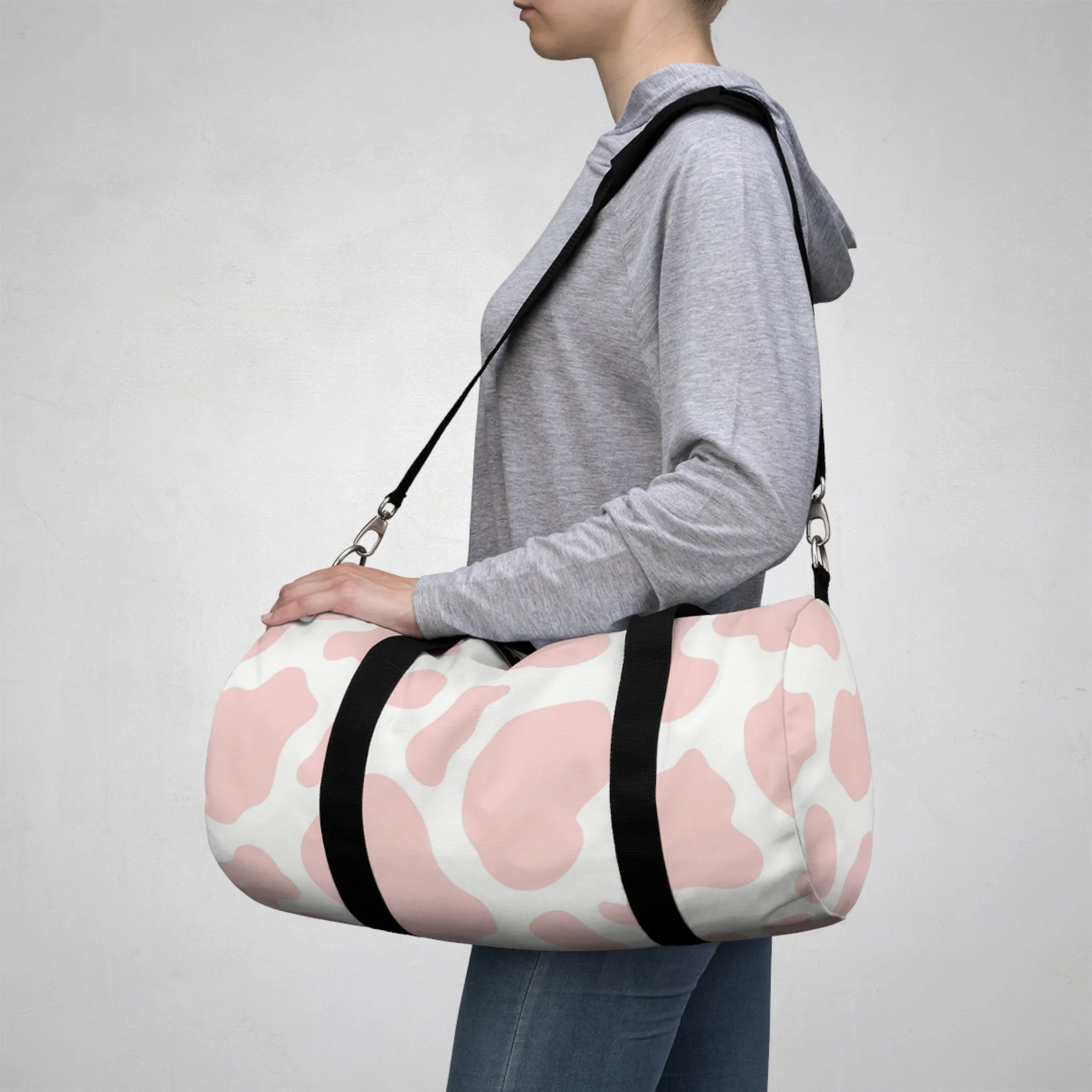 pink cow Duffel Bag