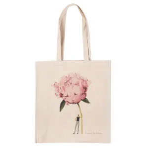 Pink Peony Heavyweight Canvas Tote Bag