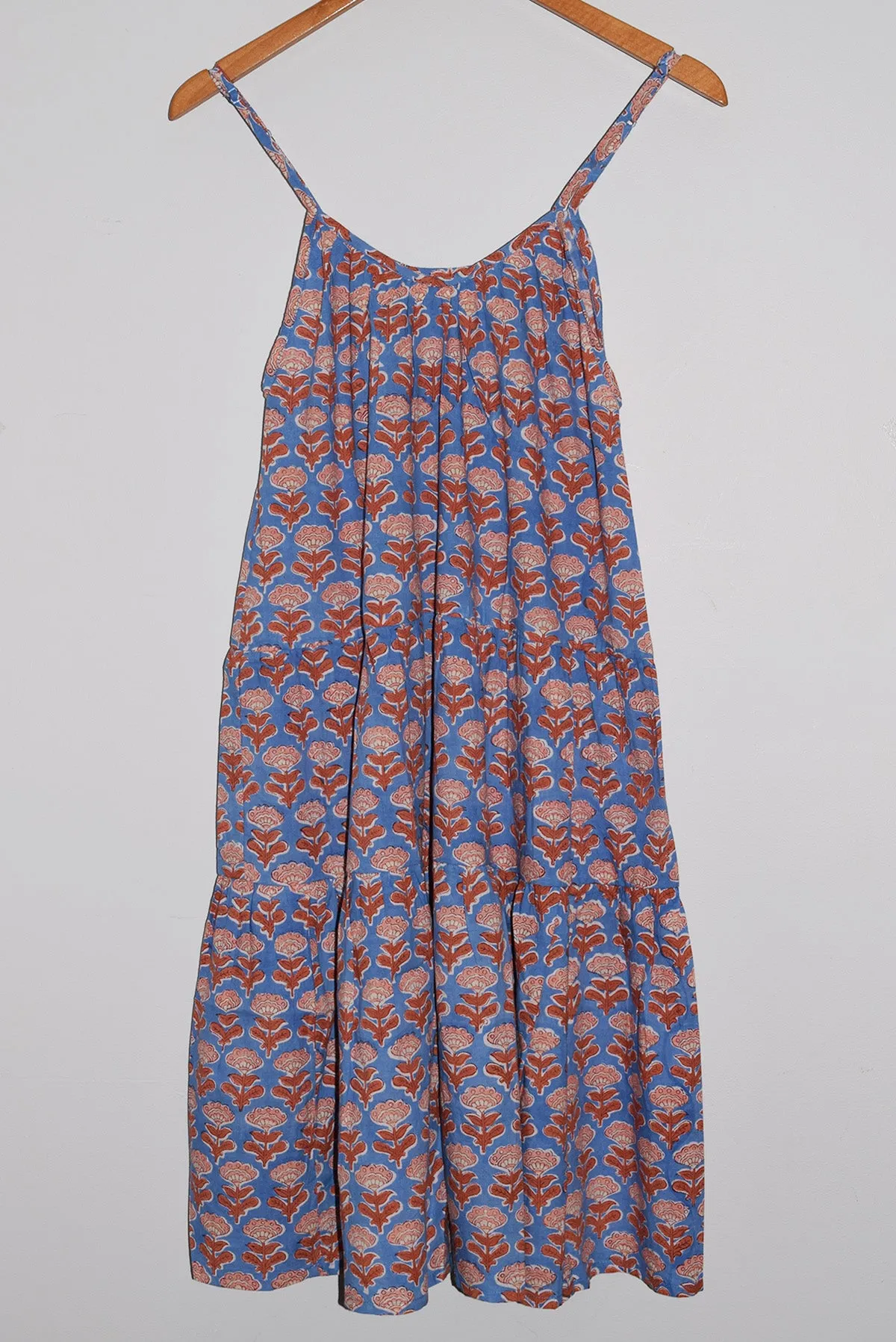 Playa Dress | Block Floral Sky