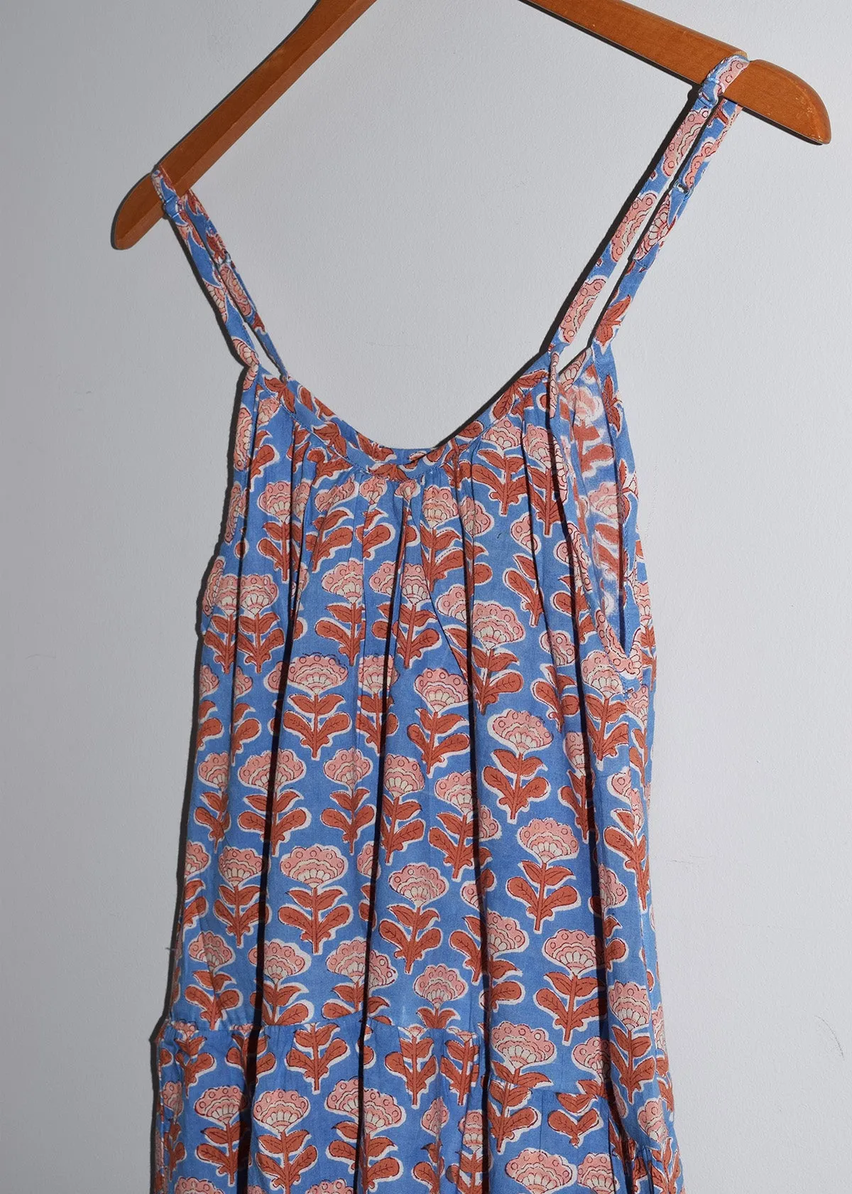 Playa Dress | Block Floral Sky