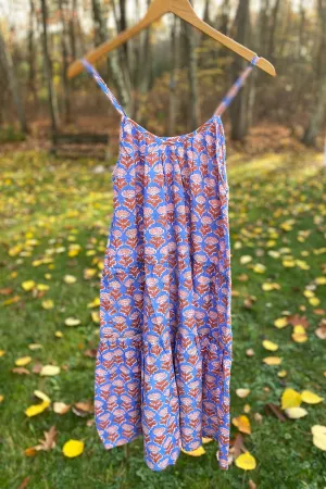 Playa Dress | Block Floral Sky