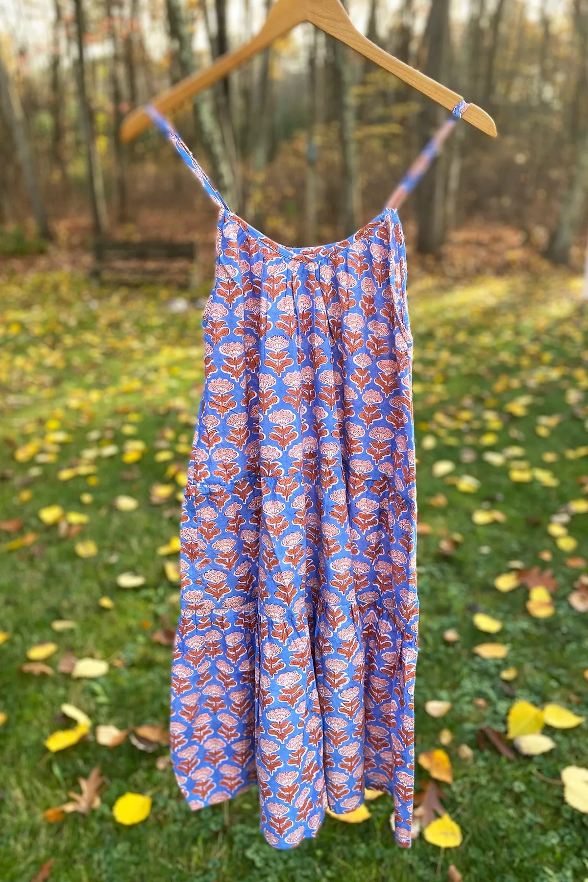 Playa Dress | Block Floral Sky