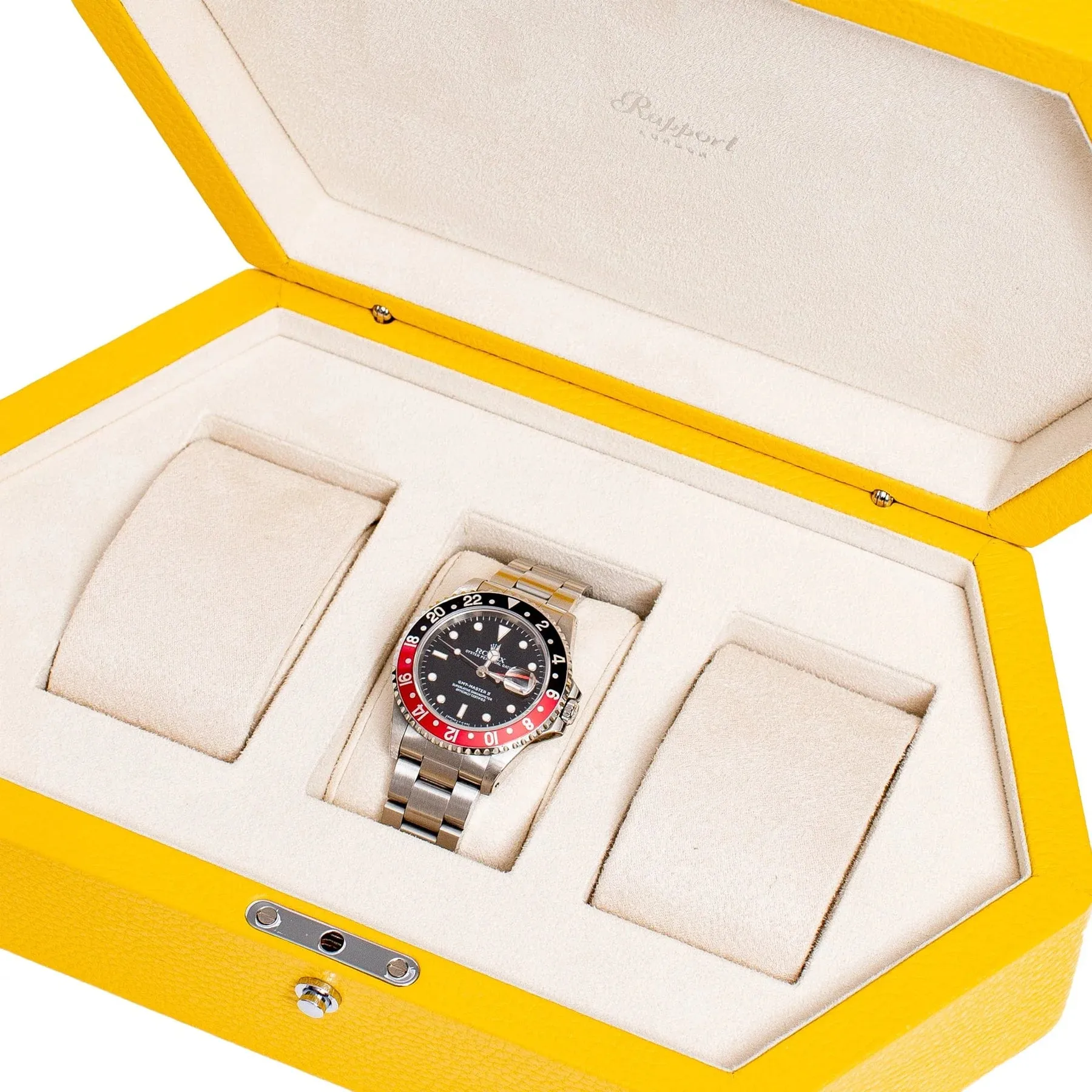 Portobello 3 Watch Box - Yellow