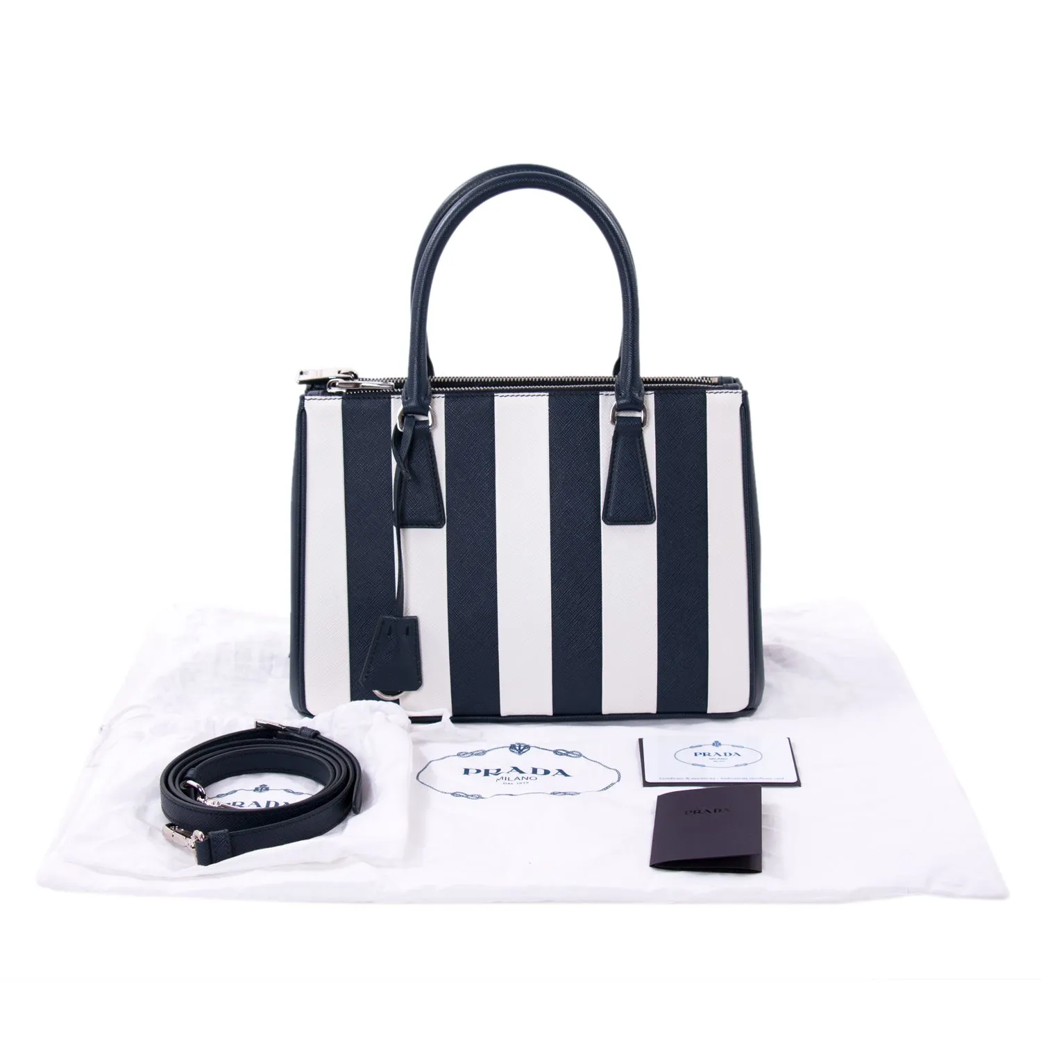 Prada Saffiano Lux Galleria Double Zip Tote