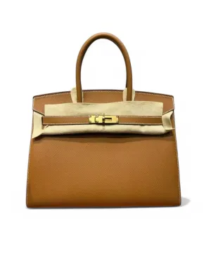 Pre-owned Hermès Birkin Sellier Gold - Epsom Leather- Gold Harware - Pristine Condition- Full Set