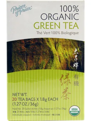 Prince of Peace, Organic Green Tea, 20 teabags