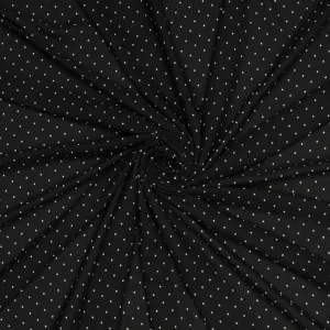 Printed Georgette Black / White Dot