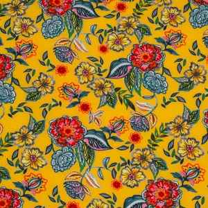 Printed Super Soft Mustard Floral Multi