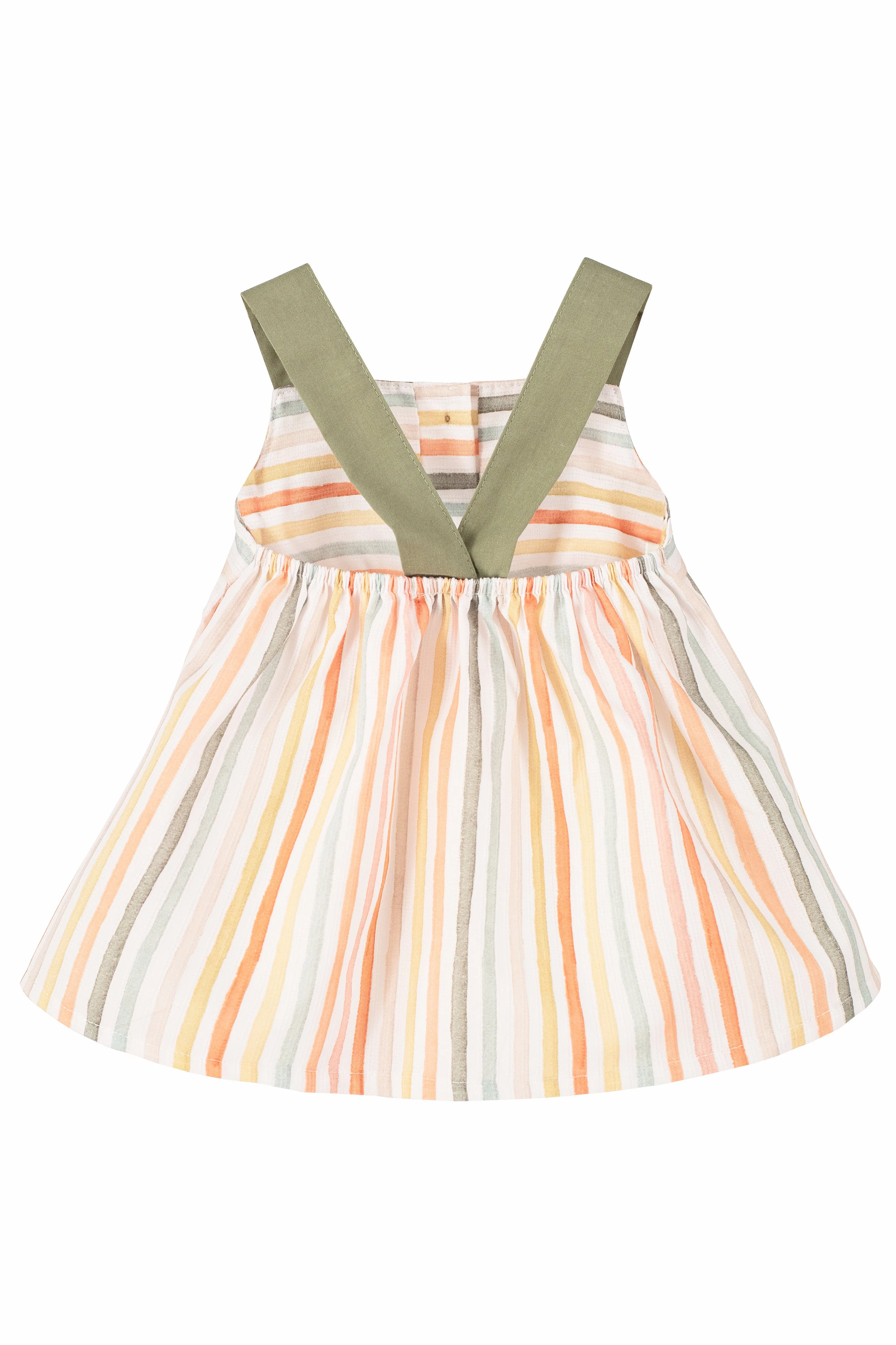 "Harper" Orange Striped Dress