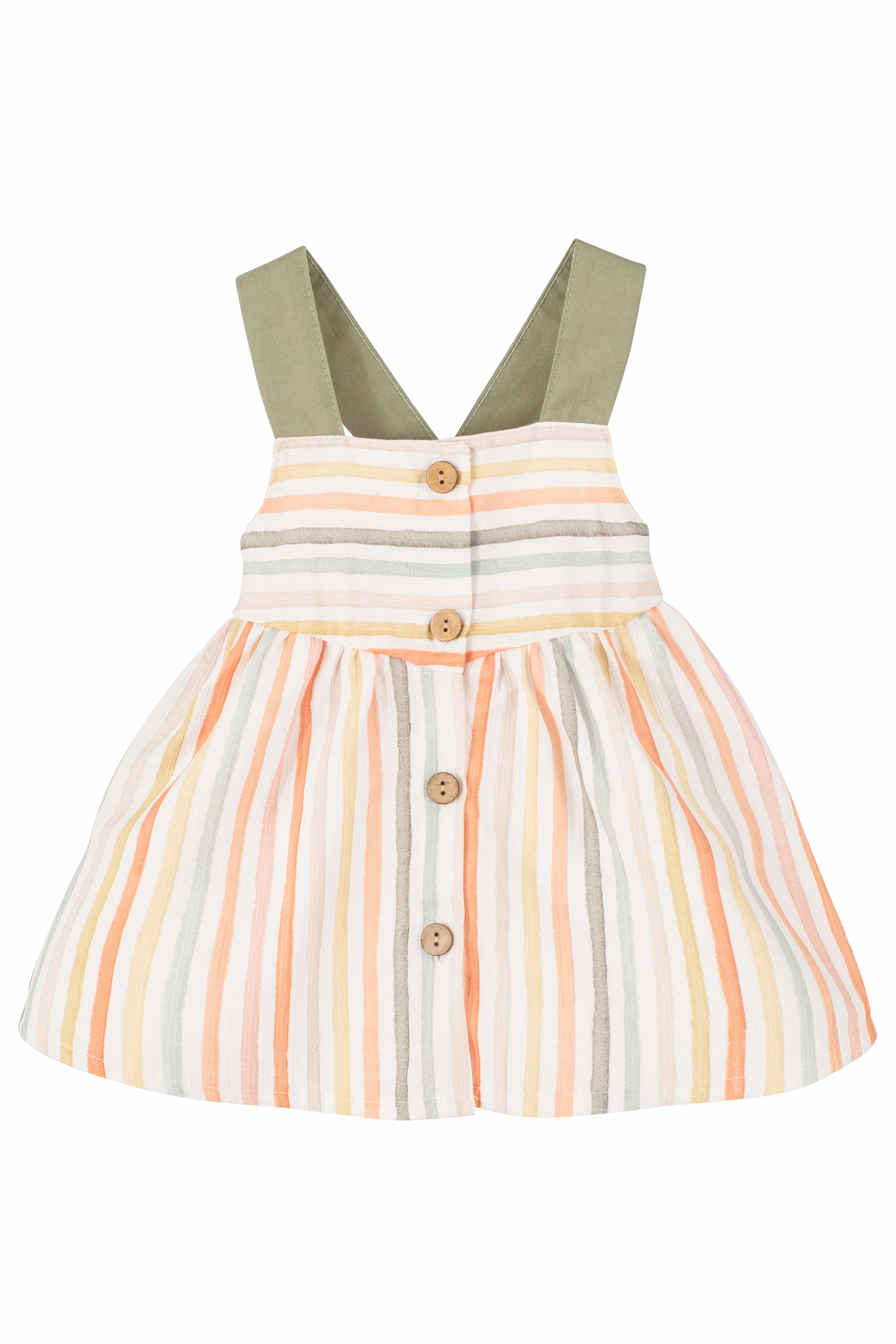 "Harper" Orange Striped Dress