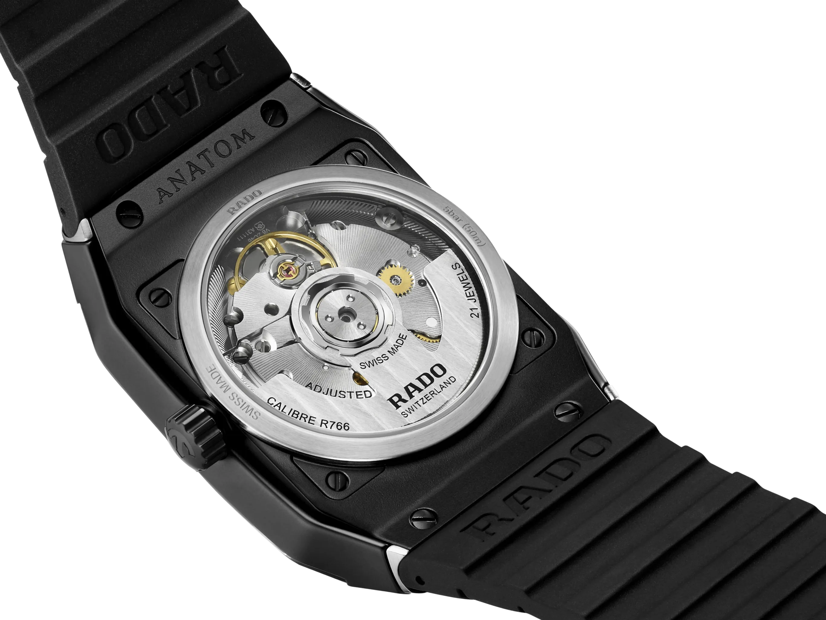 RADO Anatom Automatic 32.5mm Red Dial Curved Men's Watch R10202309