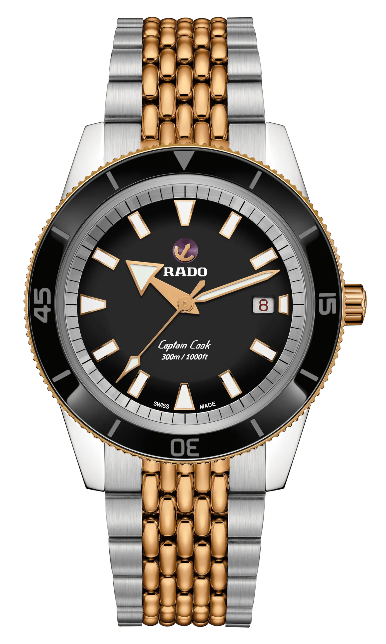 RADO Captain Cook Automatic 42mm Rose-Gold Stainless Steel Men's Watch R32137153