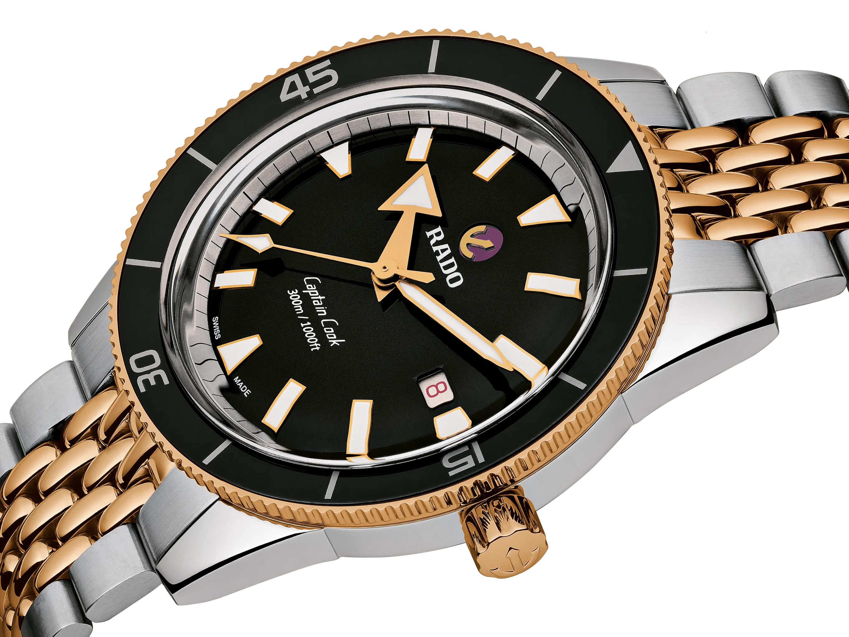 RADO Captain Cook Automatic 42mm Rose-Gold Stainless Steel Men's Watch R32137153