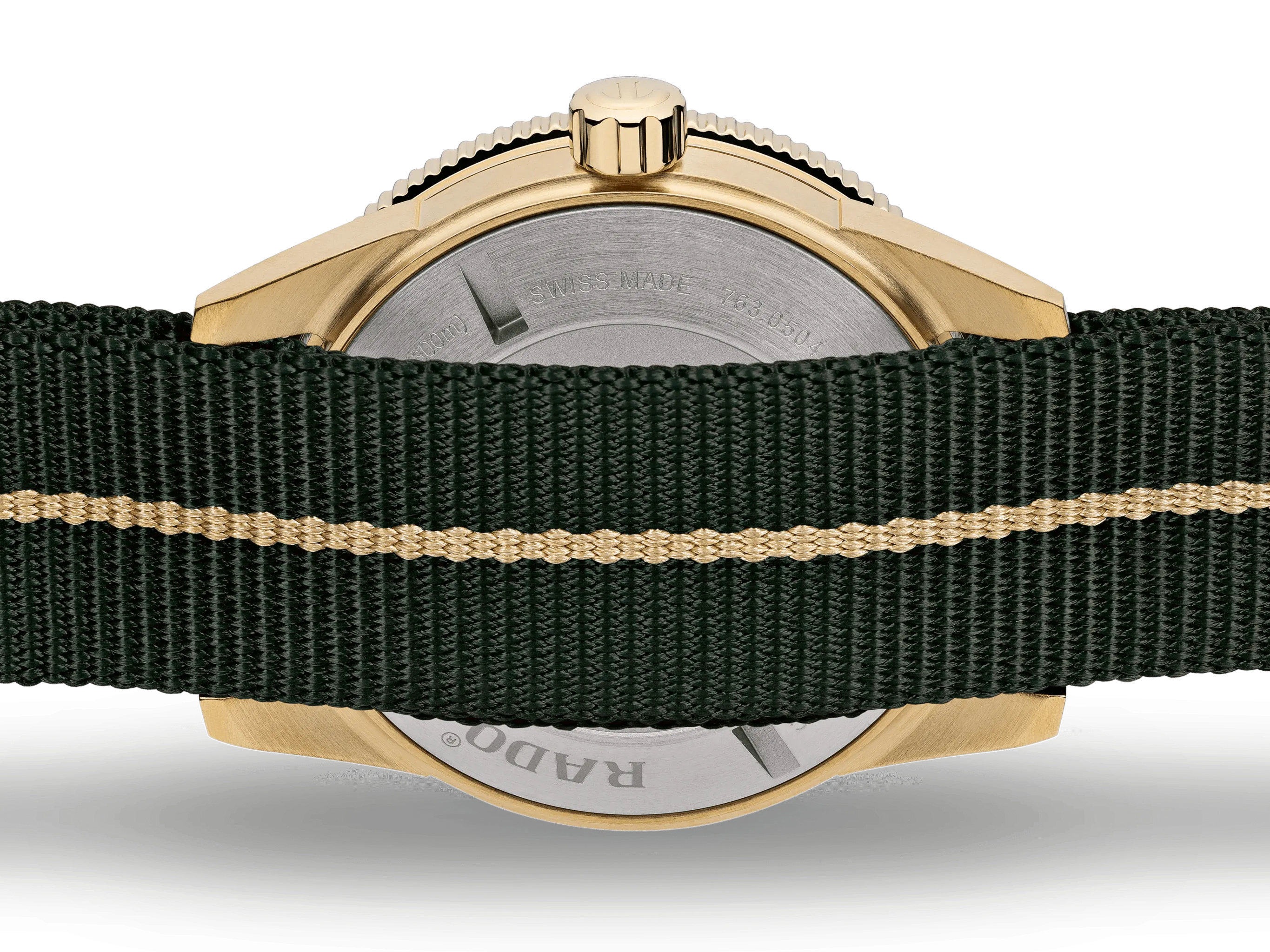 RADO Captain Cook Bronze 42mm Green Dial NATO Strap Men's Watch R32504317