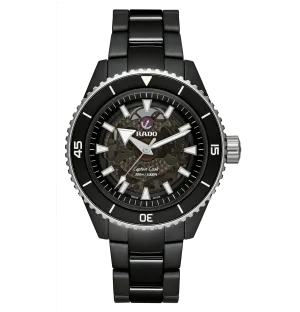 RADO Captain Cook High-Tech Ceramic 43mm Black Ceramic Strap Men's Watch R32127152