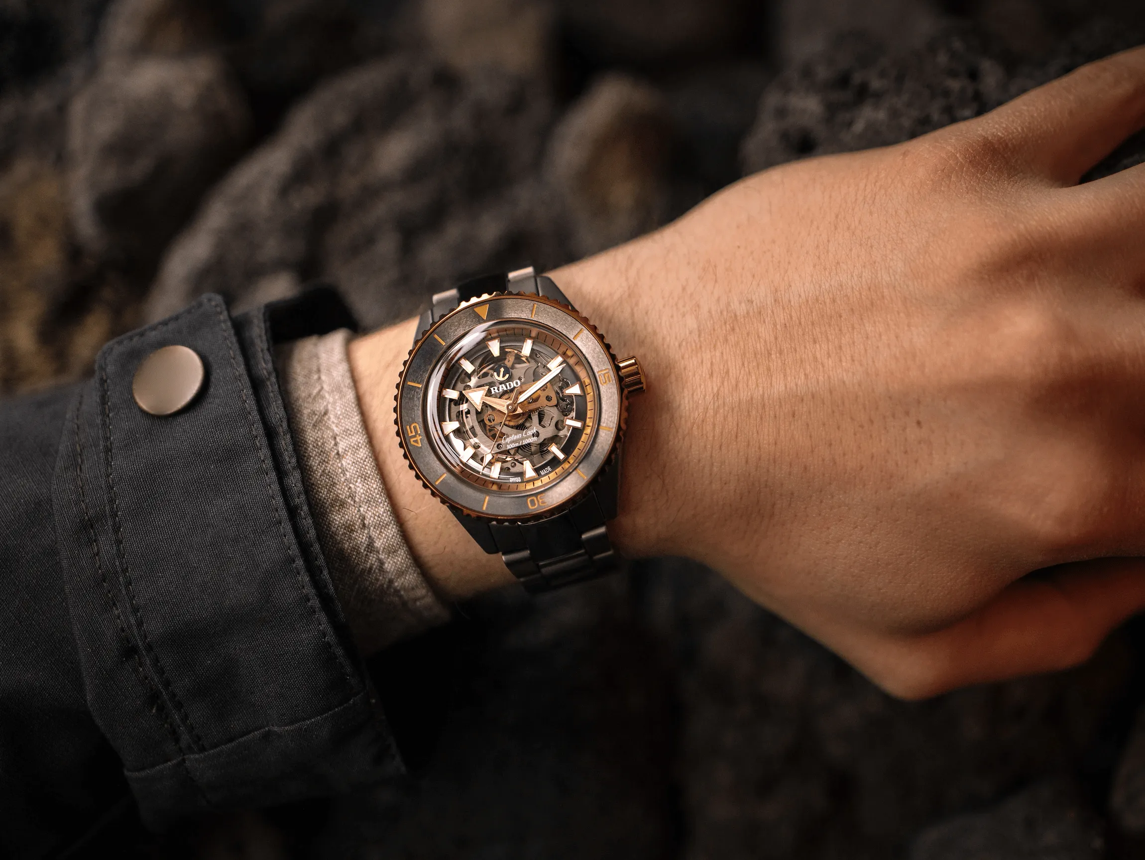 RADO Captain Cook High-Tech Ceramic Skeleton Men's Watch R32148162